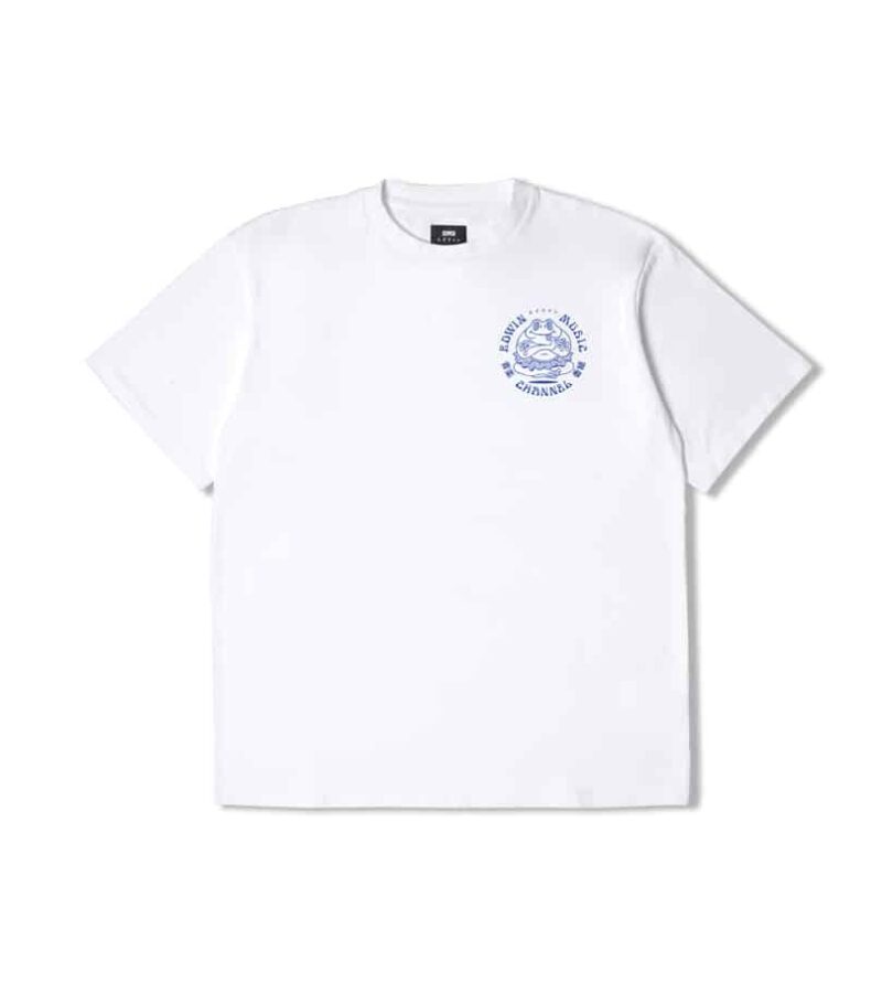 T_shirt EDWIN Music channel sport aventure Orange