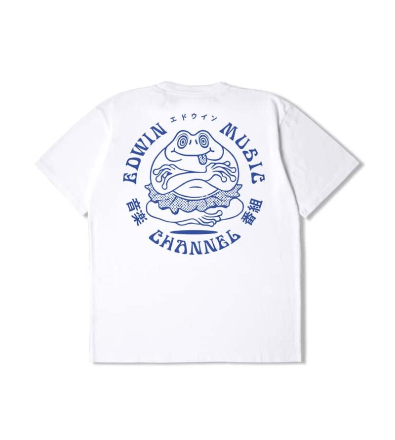 T_shirt EDWIN Music channel sport aventure Orange