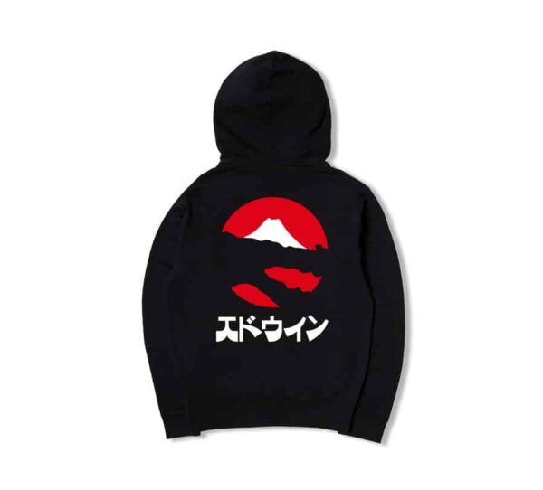sweatshirt edwin hoodie sweat edwin black homme marque japonaise sweat kamifuji black spôrt aventure à Orange