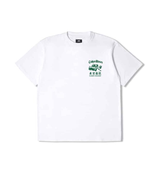 T-shirt Tokyo roses white edwin sport Aventure Orange