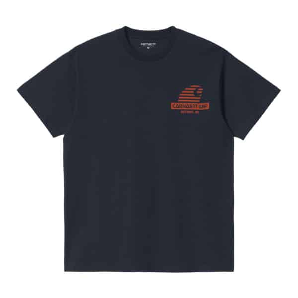 t-shirt Carhartt mechanic navy sport aventure Orange
