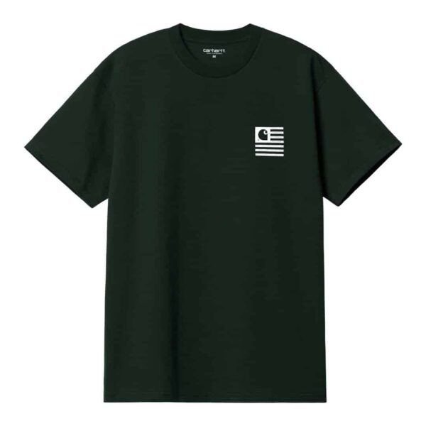 t-shirt carhartt noir t-shirt manches courtes label carhartt wip black en coton sport aventure Orange
