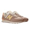 chaussures new balance running hommde new balance ML574 beige camel mindful grey sport aventure Orange