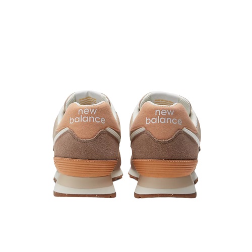 chaussures new balance running hommde new balance ML574 beige camel mindful grey sport aventure Orange