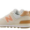 baskets femme new balance peche nude taupe running femme WL 574 femme sport aventure Orange