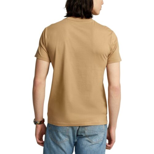 RALPH LAUREN T-Shirt tan col rond