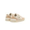 baskets lacoste femme t-clip beige blanc naturel basket cuir sport aventure Orange
