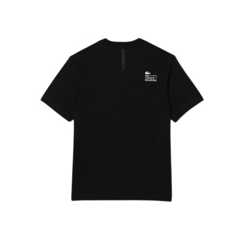 t-shirt Lacoste homme noir t-shirt lacoste noir en coton sport aventure Orange