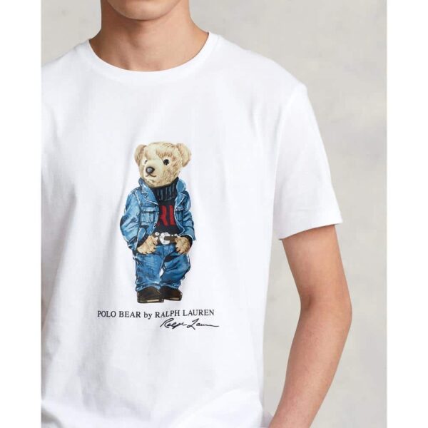 t-shirt polo bear en jeans ralph lauren sport aventure Orange