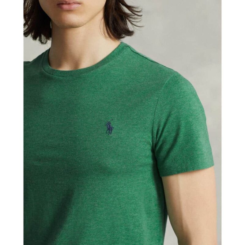 t-shirt ralph lauren bleu en coton brodé sport aventure Orange