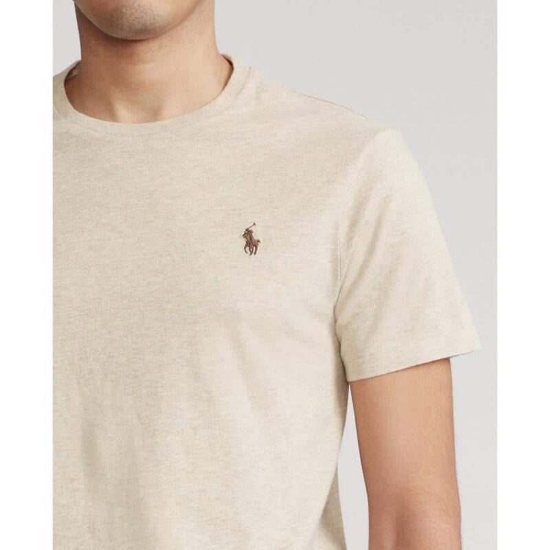 t-shirt ralph lauren dune col rond en coton sport aventure Orange