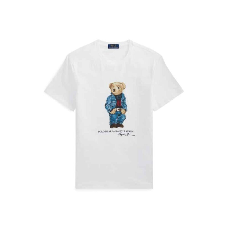 t-shirt polo bear en jeans ralph lauren sport aventure Orange