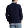 pull laine recyclée ralph lauren marine sport aventure Orange