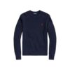 pull laine recyclée ralph lauren marine sport aventure Orange