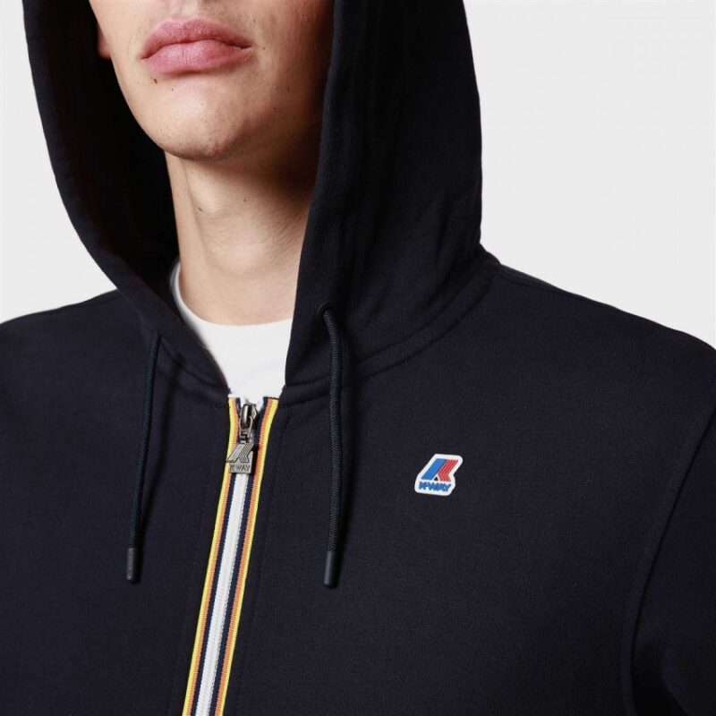 k way sweat zippé anthony black sweatshirt k-way zippé black sport aventure Orange