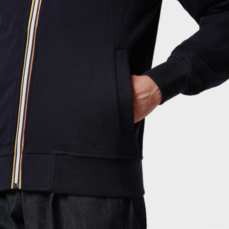 sweat zippé k-way en coton black k way anthony black sport aventure Orange