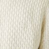 pull torsadé en laine LACOSTE blanc cassé sport aventure Orange