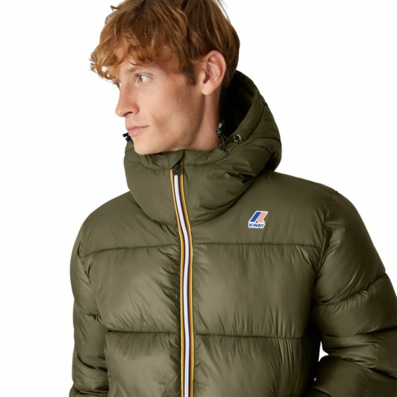 Doudoune k way Le Vrai 3.0 Claude heavy warm green sport aventure Orange