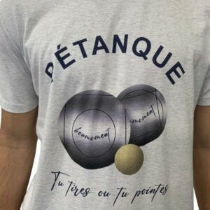 BONMOMENT T-shirt Pétanque heather coton bio
