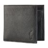portefeuille ralph lauren en cuir black portefeuille noir sport aventure Orange