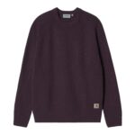 CARHARTT Pull Anglistic prune chiné