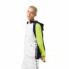 blouson veste survetement Lacoste en polyester blanc marine jaune Lacoste Sport Aventure Orange
