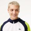 blouson veste survetement Lacoste en polyester blanc marine jaune Lacoste Sport Aventure Orange