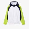 blouson veste survetement Lacoste en polyester blanc marine jaune Lacoste Sport Aventure Orange
