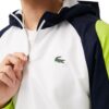 blouson veste survetement Lacoste en polyester blanc marine jaune Lacoste Sport Aventure Orange