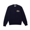 sweatshirt Lacoste à broderie crocodile marine sweat holiday Lacoste sport aventure Orange