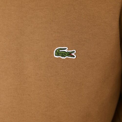 LACOSTE Sweatshirt col rond camel