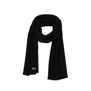 LACOSTE écharpe laine noir