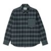 chemise carhartt wip a carreaux marine vert en flanelle chaude chemise winger carhartt sport aventure Orange