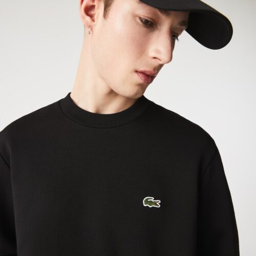 LACOSTE Sweatshirt col rond noir