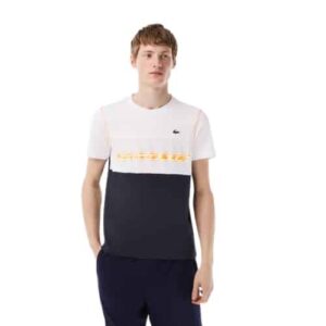LACOSTE T-shirt Medvedev blanc