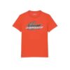 t-shirt lacoste sport orange gros logo crocodile en coton bio sport aventure Orange