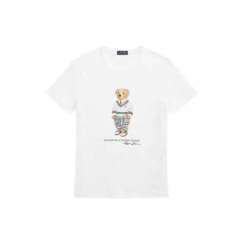 t-shirt bear ralph lauren t-shirt blanc bear ralph sport aventure Orange