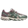 baskets Asics sonoma vert olive et rose chaussures mode asics pour homme sport aventure Orange