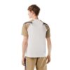 t-shirt bandes siglées lacoste beige t-shirt blanc en polyester à bandes sport aventure Orange