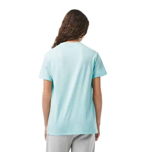 t-shirt lacoste en coton rose t-shirt pima lacoste bleu pastel panorama sport aventure Orange