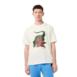 LACOSTE T-shirt Stranger Things rouge