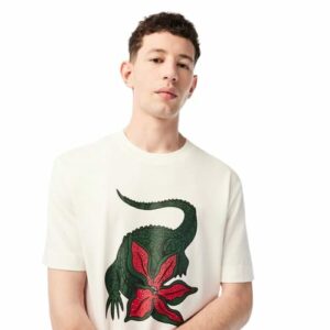 LACOSTE T-shirt Stranger Things rouge