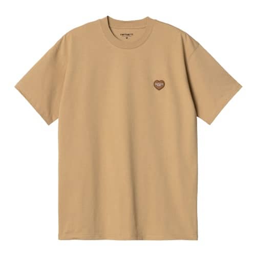 T-shirt Carhartt wip double heart brown sport aventure à Orange