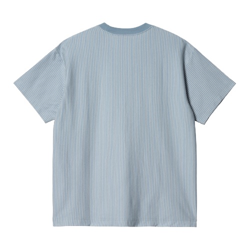 T-shirt terrell bleach t-shirt rayé bleu ciel carhartt wip sport aventure Orange