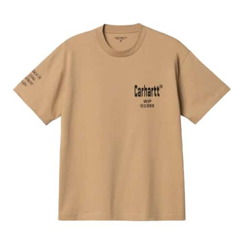 t-shirt Carhartt wip home brown en coton bio vous le trouverez chez Sport Aventure à Orange