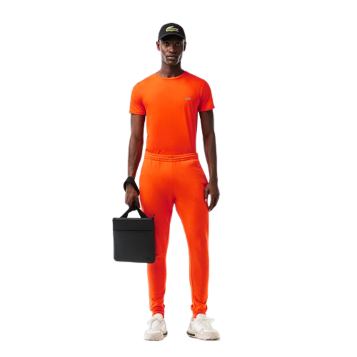 t-shirt Lacoste en coton pima orange tres léger vous le trouverez chez Sport Aventure à Orange