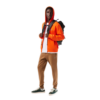 sweat zippé à capuche Lacoste orange sweatshirt orange à capuche chez sport aventure à Orange
