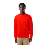 LACOSTE Sweatshirt col rond orange