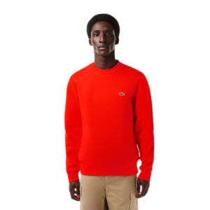 LACOSTE Sweatshirt col rond orange