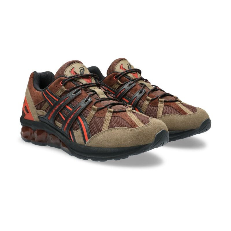 baskets asics gel sonoma 180 marron brown et orange